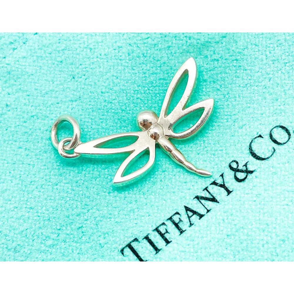 RARE Tiffany & Co. Sterling Silver Dragonfly Charm Pendant - Picture 7 of 9